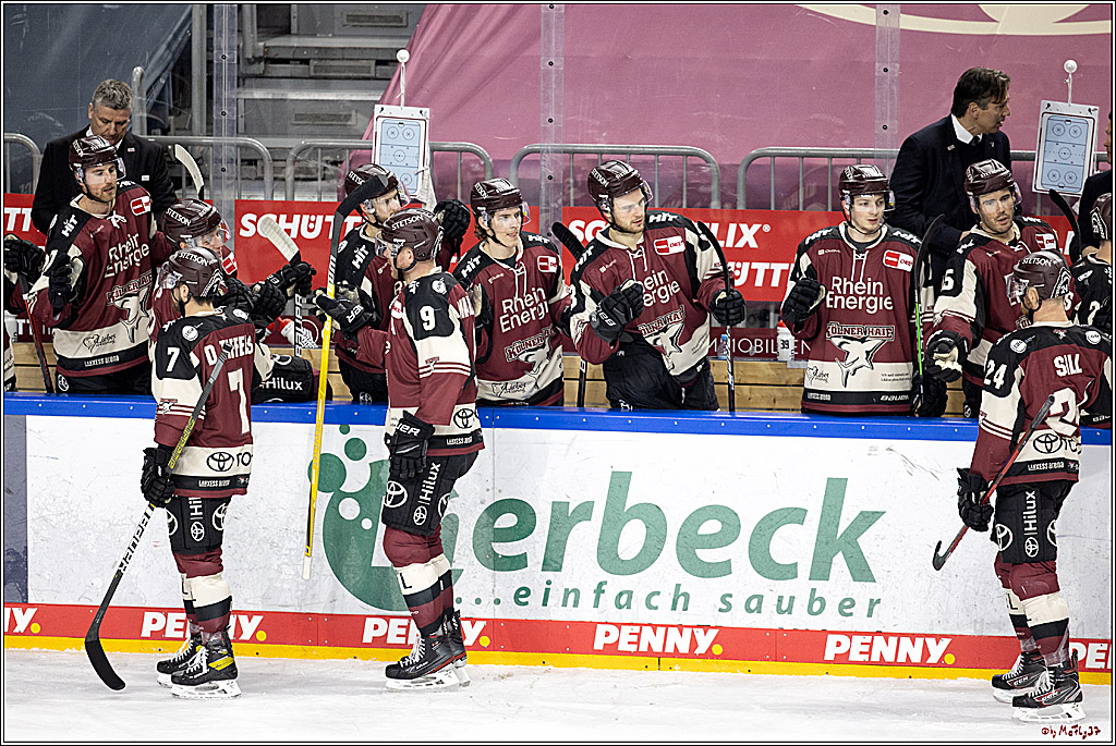 PENNY DEL;  Koelner Haie - Nuernberger Ice Tigers; Koeln, 25.03.2021